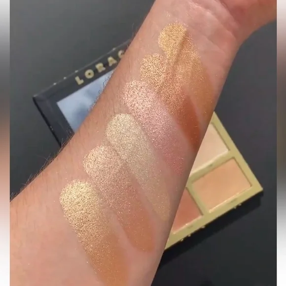 LORAC Shimmering Gold Pink Brown Neutral Eyeshadow Highlighting Palette RARE NIB - Picture 4 of 9